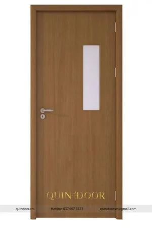 Cửa Nhựa Phủ PVC có ô kính QDC202