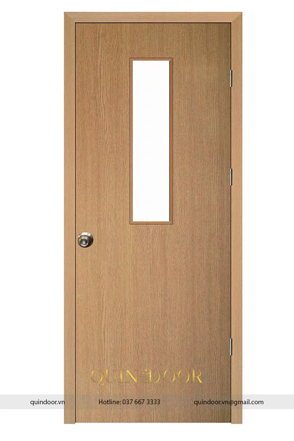 Cửa Nhựa Phủ PVC có ô kính QDC209 Cửa Nhựa Phủ PVC có ô kính QDC209