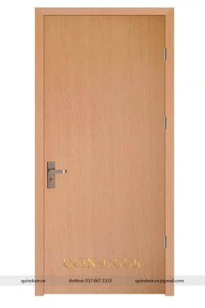 Cửa Nhựa Phủ PVC trơn phẳng QDC105