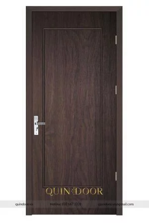 Cửa nhựa vân gỗ có phào QDC502