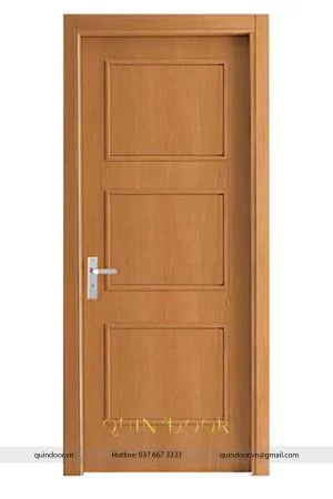Cửa composite Quindoor phủ pvc vân gỗ có phào QDC504