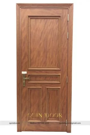 Cửa nhựa vân gỗ có phào QDC505