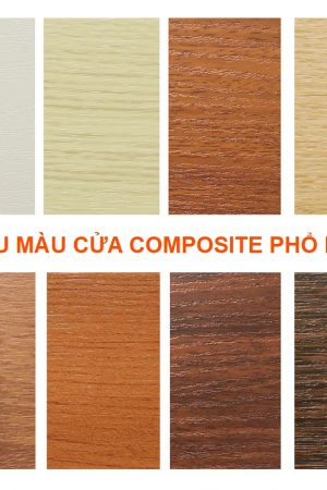Mẫu màu cửa composite phổ biến