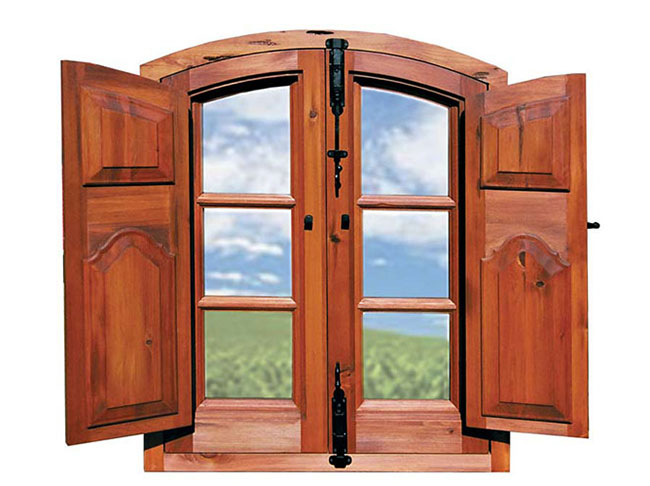 cửa sổ gỗ phong cách tân cổ điển